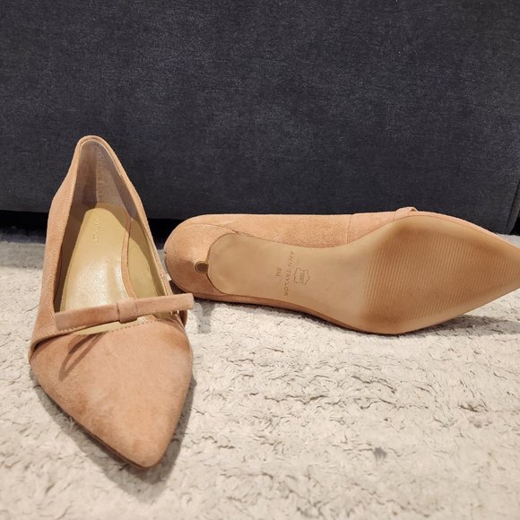 Reese Suede Bow Pumps Ann Taylor - Picture 3 of 6